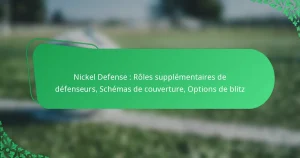 Nickel Defense : Rôles supplémentaires de défenseurs, Schémas de couverture, Options de blitz